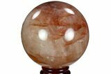 Polished Hematoid (Harlequin) Quartz Sphere - Madagascar #121615-1